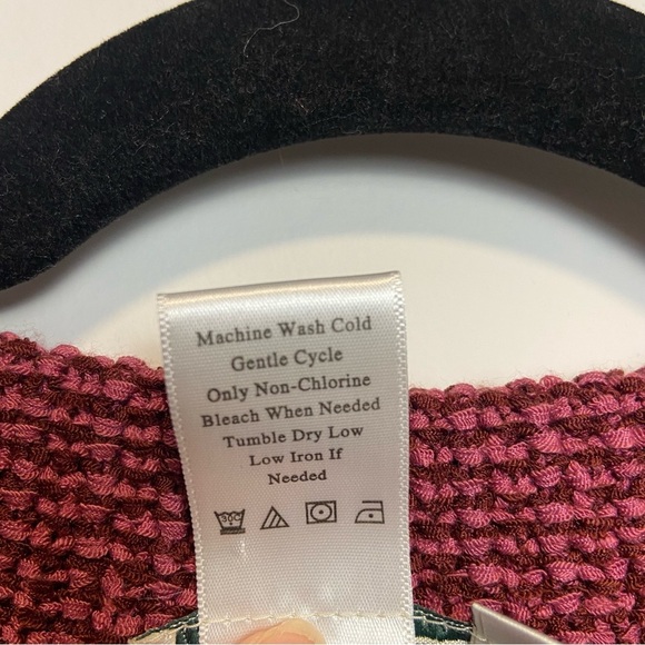 VTG coldwater creek / knit pink purple blazer L - Picture 6 of 8